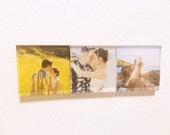 Imanes de nevera con foto personalizados de 2x2": calcomanías personalizadas, imanes con imagen, guardar la fecha, regalos familiares, perfectos para mamá