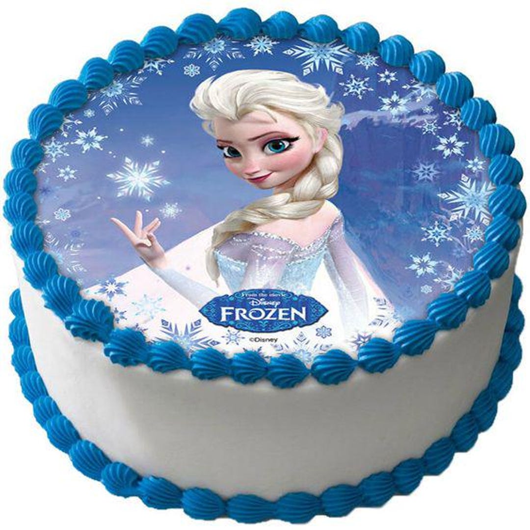 Edible Print for Decoration of Cakes or Cupcakes Frozen Elsa Birthday ...