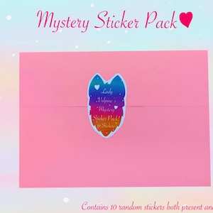 Animal Mystery Sticker Pack | Cute Animal Stickers | Random Pack Of 10 Stickers