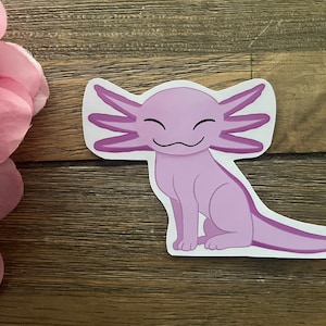 Axolotl Sticker | Axolotl Sticker | Cute Animal Sticker | Laptop and Phone Case Sticker | Gift for Axolotl Lovers