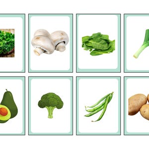 Flashcards Légumes – Idéal pour les étudiants en langues étrangères, en classe et les enseignants !