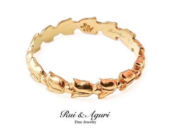 Tulip Ring yellow gold (K18, K14, K10)