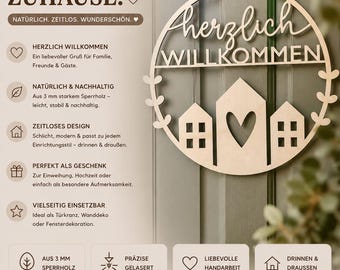 Welcome wreath, door sign, wedding or housewarming gift, personalized door sign