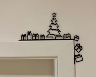 Christmas door frame decoration – gifts – door topper decoration, Christmas, Scandinavian, Santa Claus, XMAS, XMAS design, Christmas design