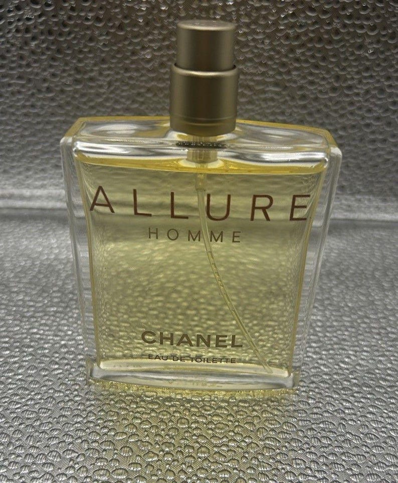 Rare ALLURE HOMME Chanel Eau De Toilette 1.7 Oz /50 mL Spray As Pictured No Top image 1