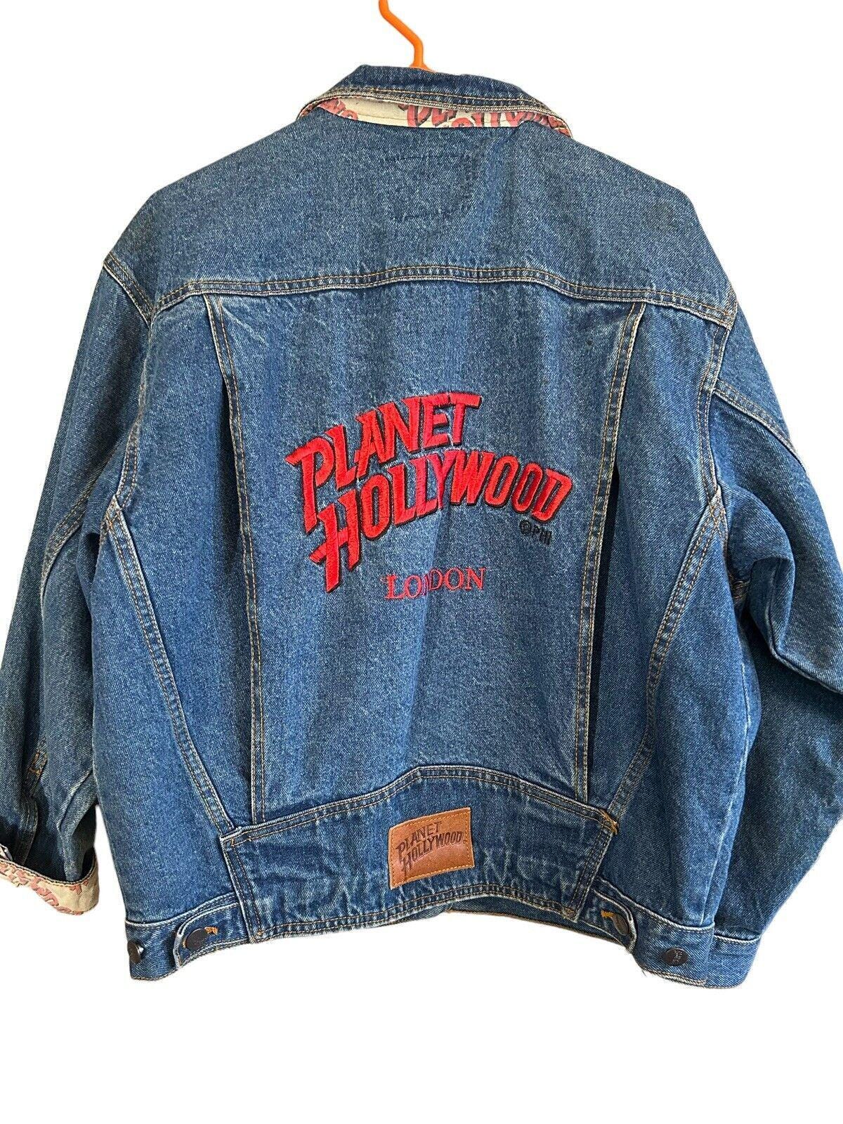 PLANET HOLLYWOOD ♫ レザージャケット XL 黒 Planet Hollywood Leather Jacket - Etsy