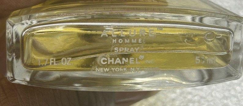 Rare ALLURE HOMME Chanel Eau De Toilette 1.7 Oz /50 mL Spray As Pictured No Top image 7