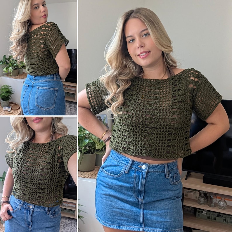 Vine Tee Crochet Pattern | PDF Download - Etsy UK