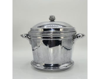 Keystone Ware Mid Century Modern 1960s Vacuum-Insulated Ice Bucket