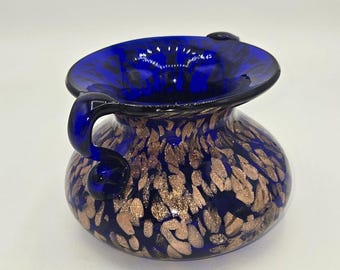 Joska Designs Silberberg Kristal Mundgeblasen Bavaria Cobalt