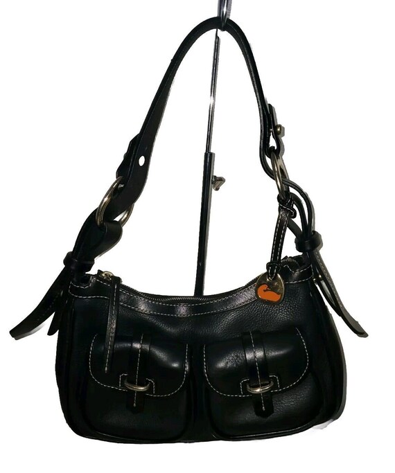 Dooney and Bourke Shoulder Bag Made in USA genuine leather brown type Vintage Second Hand
