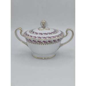 Noritake China Floralee Vintage Elegant Sugar Bowl with Lid