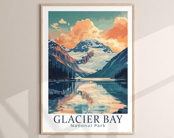 Glacier Bay National Park Prints File, US National Park Prints, Travel Lover Gifts, National Parks Cut Files, Digital Download