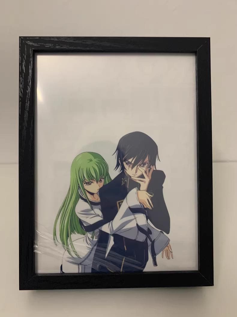 Code Geass Decor Code Geass LED Light Box | Lelouch & C.C. Dual-layer Light Painting ...