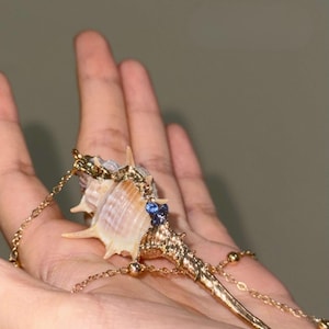 Love and Deepspace Seashell Necklace | Lemuria Rafayel | Caled | Xavier | Zayne | Sylus | LADS | Gift for Her | ホムラ | 恋と深空