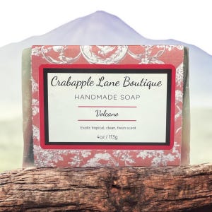 Volcano Inspired Soap Handcrafted Soap Homemade Soap Natural Soap Palm Free Soap Hot Process Soap