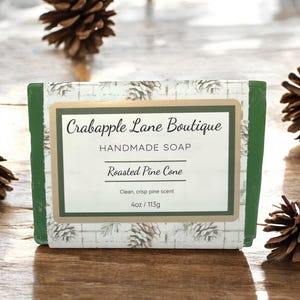 Roasted Pine Cone Soap Handcrafted Soap Homemade Soap Natural Soap Palm Free Soap Hot Process Soap