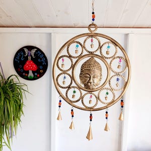 Buddha Windchime with Indian Bells