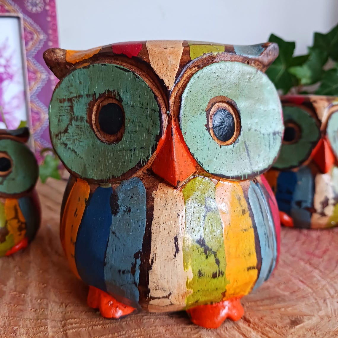 Rustic Owl Handcrafted Rustic Owls | Set of 3 - Etsy