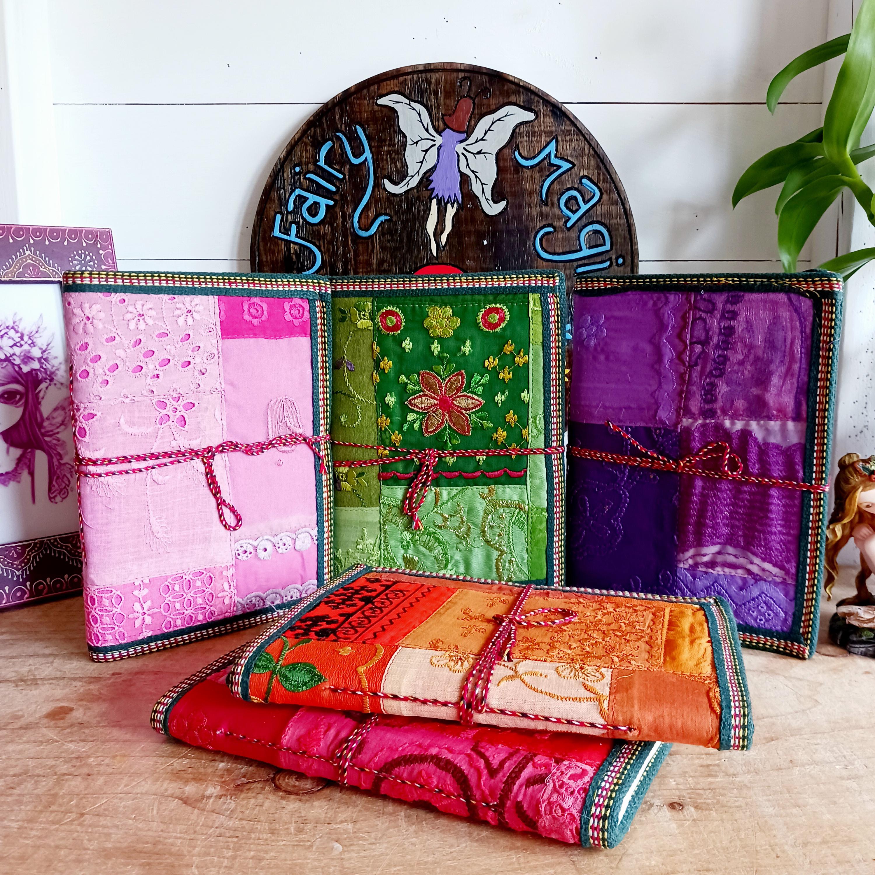 Handmade Sari Paper Notebooks