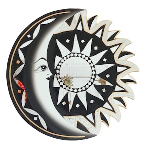 Handmade Sun and Moon Mirror