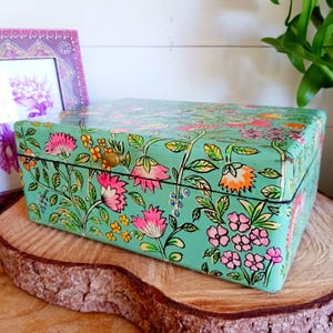Handpainted Decorative Floral Box