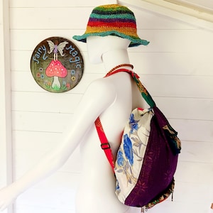 Sac à dos sari recyclé