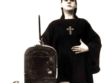 Classic Aleister Crowley Restored Antique Photograph | Thelema | Mysticism | Occult | Witchcraft | Crowley Gifts | Crowley Memorabilia |