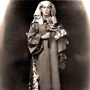 Aleister Crowley Golden Dawn Ritual Antique Photograph | Thelema | Mysticism | Occult | Witchcraft | Crowley Gifts | Crowley Memorabilia |
