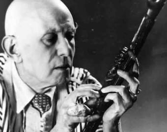 Aleister Crowley Restaurada Fotografía antigua / Thelema / Misticismo / Ocultismo / Regalos Esotéricos / Recuerdos de Crowley / Argenteum Astrum
