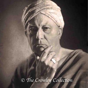 Aleister Crowley Fully Restored Antique Photograph | Thelema | Mysticism | Occult | Witchcraft | Crowley Gifts | Crowley Memorabilia |