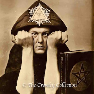 Fully Restored Aleister Crowley Vintage Photograph | Thelema | Mysticism | Occult | Esoteric Gifts | Crowley Memorabilia | Argenteum Astrum