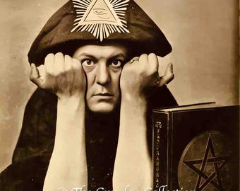 Fotografía vintage de Aleister Crowley completamente restaurada / Thelema / Misticismo / Ocultismo / Regalos esotéricos / Recuerdos de Crowley / Argenteum Astrum