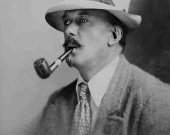 Rara fotografía vintage de Aleister Crowley completamente restaurada / Thelema / Misticismo / Ocultismo / Regalos y recuerdos esotéricos / Argenteum Astrum
