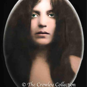 Leila Waddell | Aleister Crowley | Restored &Colorised Antique Photograph | Thelema| Occult | Memorabilia | Argenteum Astrum | Golden Dawn