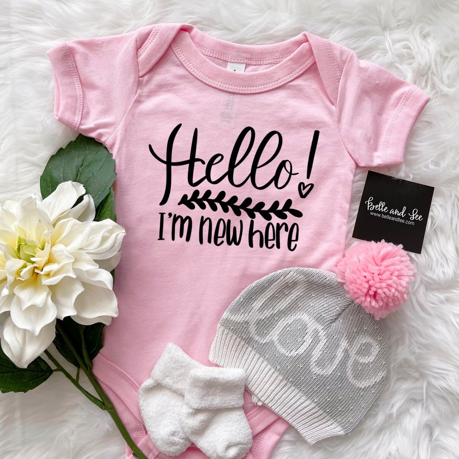 Hello I'm New Here Onesie Newborn Outfit Etsy