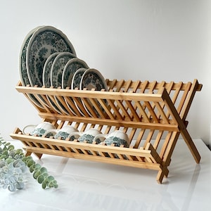 Rustic Dish Rack Etsy UK