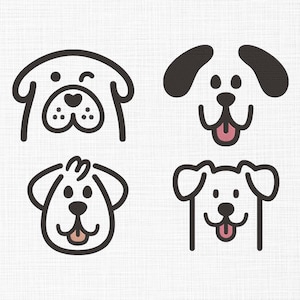 Dog Bundle Embroidery - Mix Dog Breed Pattern - Machine embroidery - Cute Dog Digital Design Dile  - God outline embroidery files. 6 Sizes