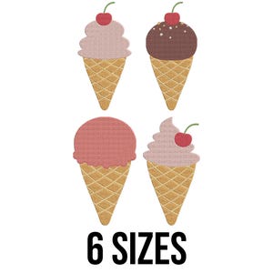 Waffeleis Stickdatei Waffeleis gesticktes Design - 6 Größen - 6 verschiedene Größen