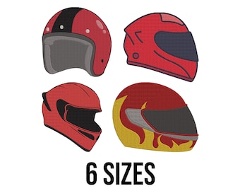 bike helmet machine embroidery Motocross Helmet Embroidery Files, Applique Design (digital Download)