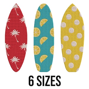 Surfboards Embroidery Design - Surfing Board Embroidery Design - Surf Boards Embroidery Design - Machine Embroidery Design Files - 6 Sizes