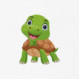 Turtle Embroidery Design, Animal Embroidery Design, Cute turtle Machine Embroidery Design, 5 Sizes, Instant Download