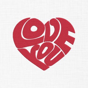 Love Embroidery Design Love Heart Embroidery Design Valentines Day Embroidery Design Valentine Heart Embroidery 5 Sizes Digital Download