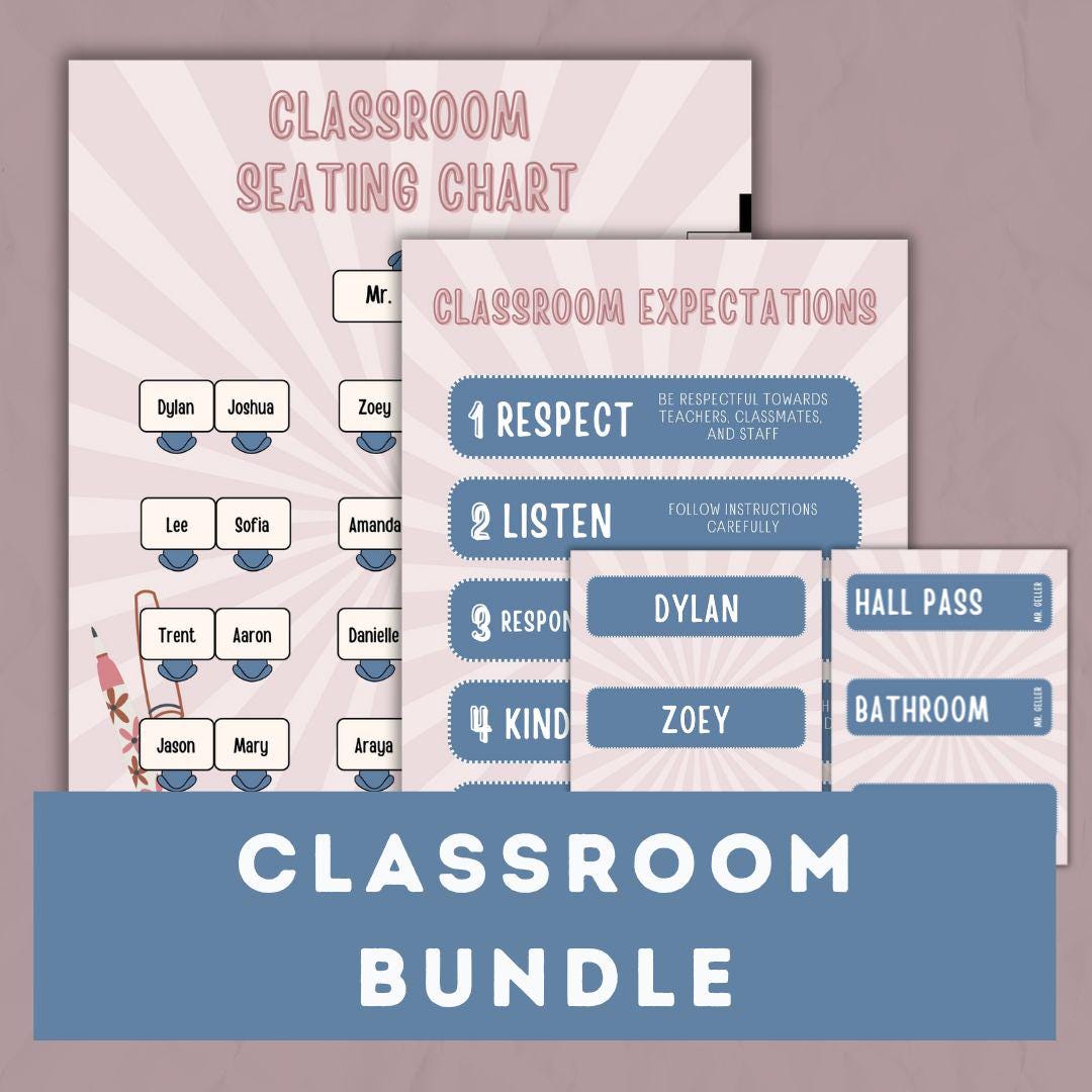 Classroom Bundle- Digital Download- Editable - Etsy