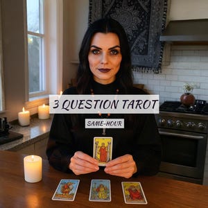 Same Day 3-Question Tarot Reading, Tarot Question, Psychic Predictions, Love Psychic Reading, Love Tarot Reading, Clairvoyant Reading