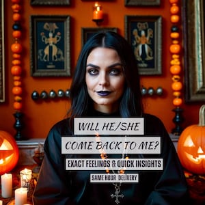 Will He/She Come Back To Me? Same Day Tarot Reading, Love Reading, Twinflame Reading Psychic Tarot Reading, Soulmate Reading Psychic Lisa