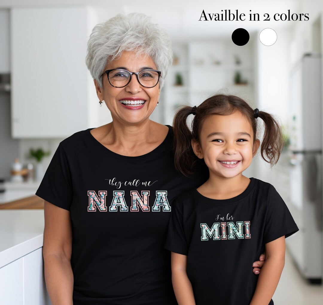 Mini Matching Shirt, I'm Her Mini Shirt, Modern Toile Fabric Letters ...