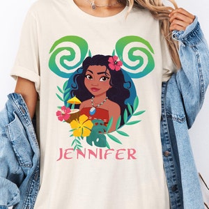 Disney Moana Shirt, Custom Princess Moana Girls Trip 2025 Shirt, Disneyland Family Vacation Shirt, Moana Pua Hei Hei Tee, Disney Girl Shirt