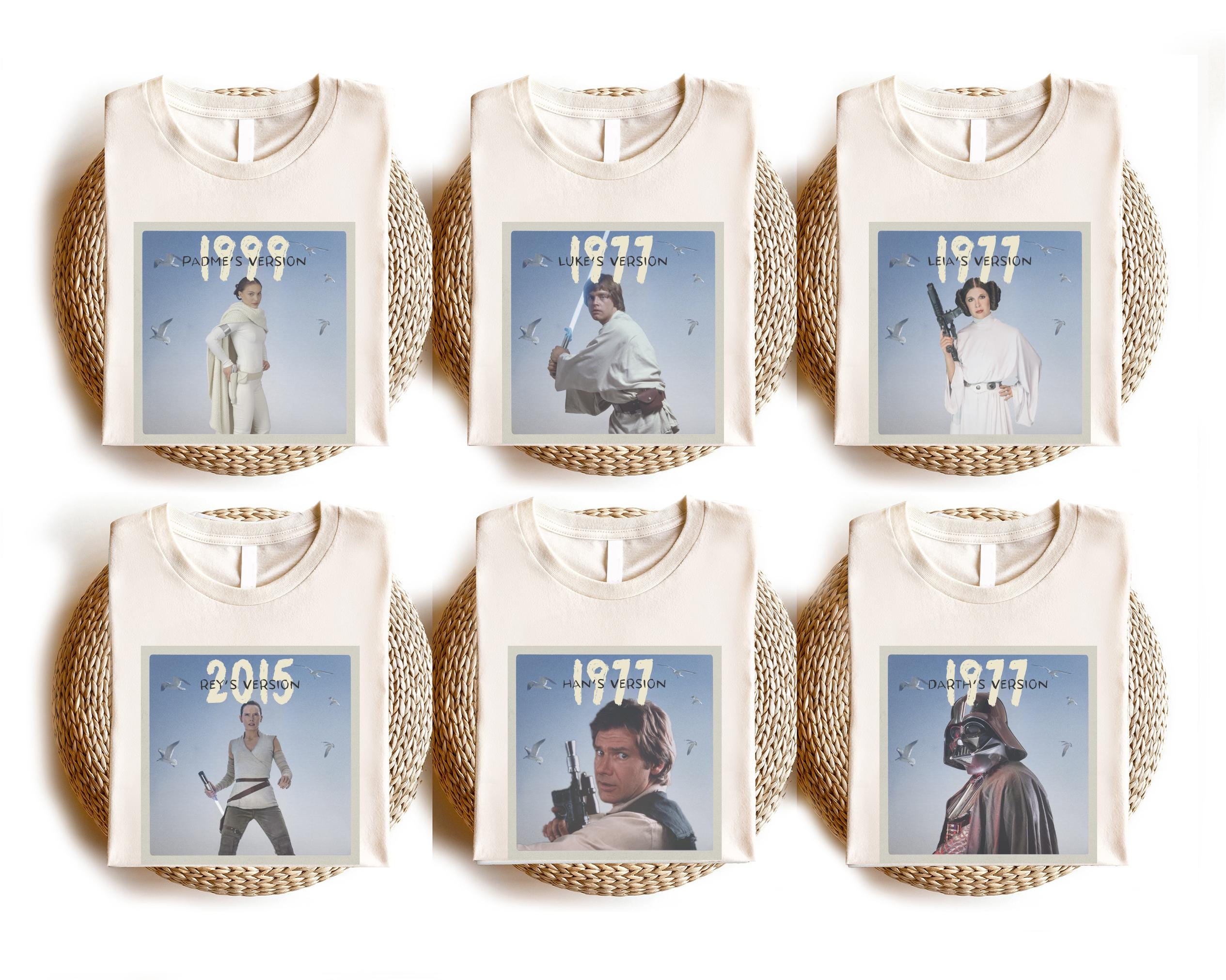 Star Wars' Version 1977 Matching  Shirt, Darth Vader & Padme Shirt, Leia Organa Tee, Disney Skywalker Family Tee, Han Solo Shirt