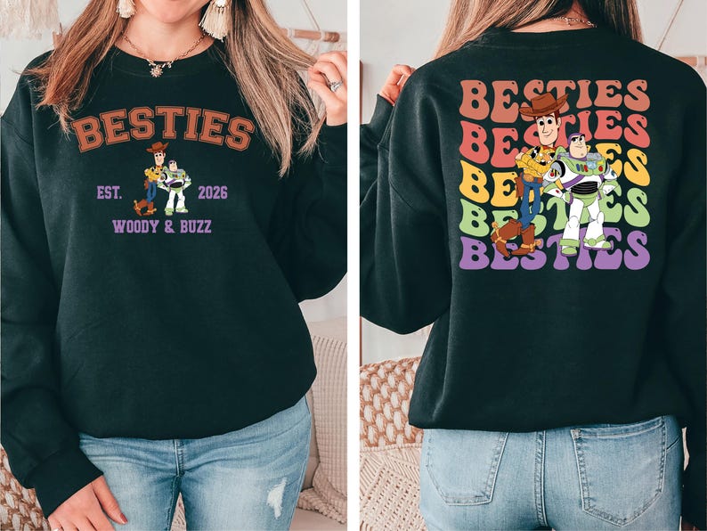 Toy Story Best Friends Shirt, Buzz Lightyear and Sheriff Woody Shirt, Disneyland Vacation Tee, Besties Adventure Tee, Disney Trip 2026 Shirt